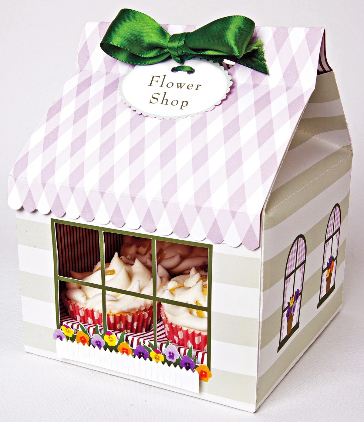 MM Caixa Grande para Cupcakes Flower Shop